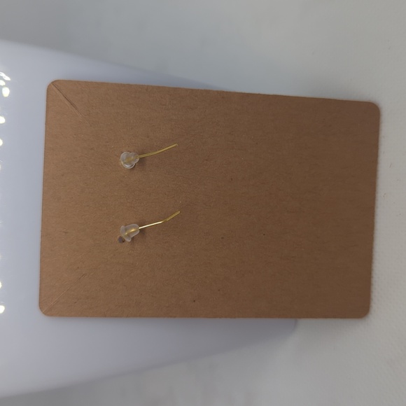 Black Glitter Ball and Bead Earrings - Picture 3 of 3